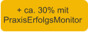+ ca. 30% mit PraxisErfolgsMonitor